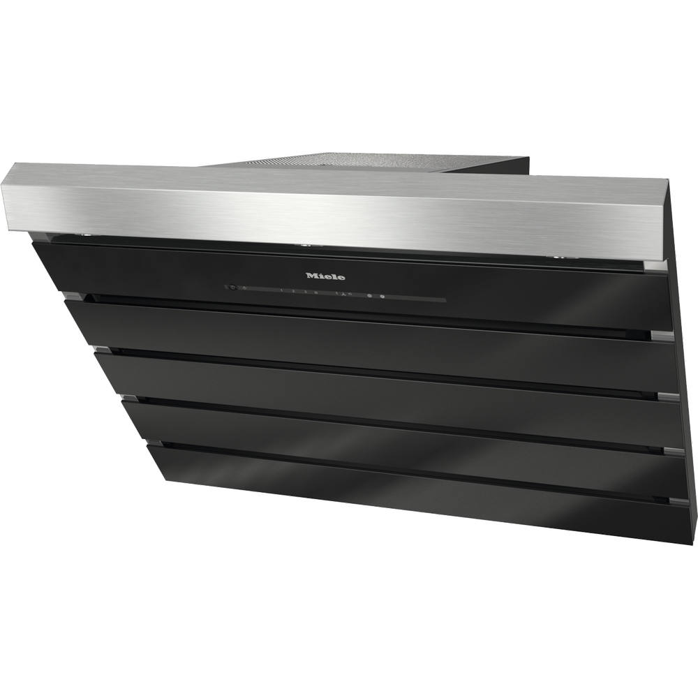 MIELE DA 6798 W Shape Wand-Dunstabzugshaube Obsidianschwarz